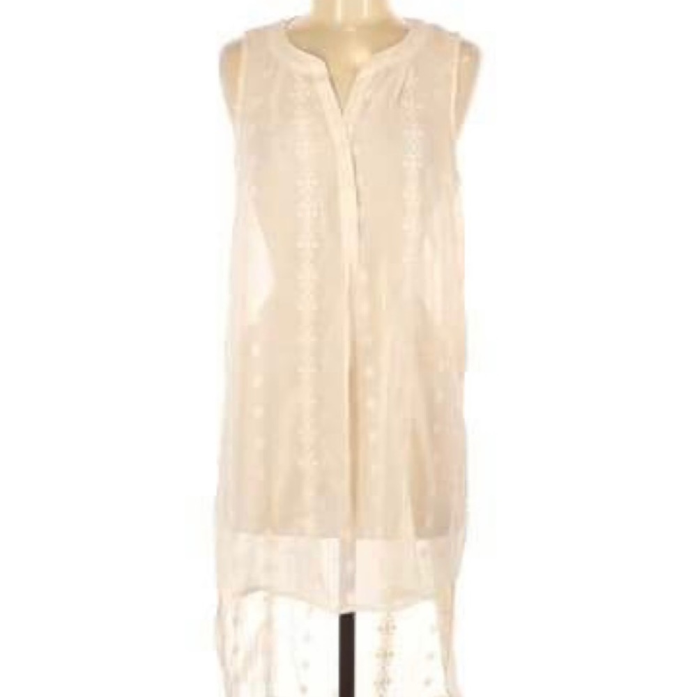 Boho sleeveless lace top/blouse